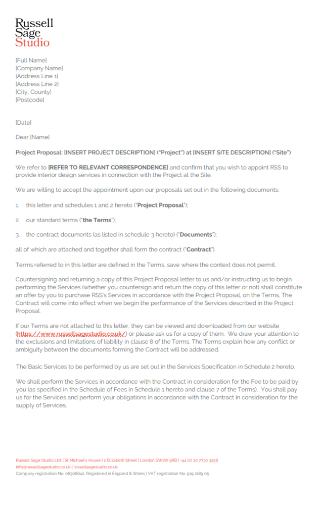 Project Proposal Letter Template